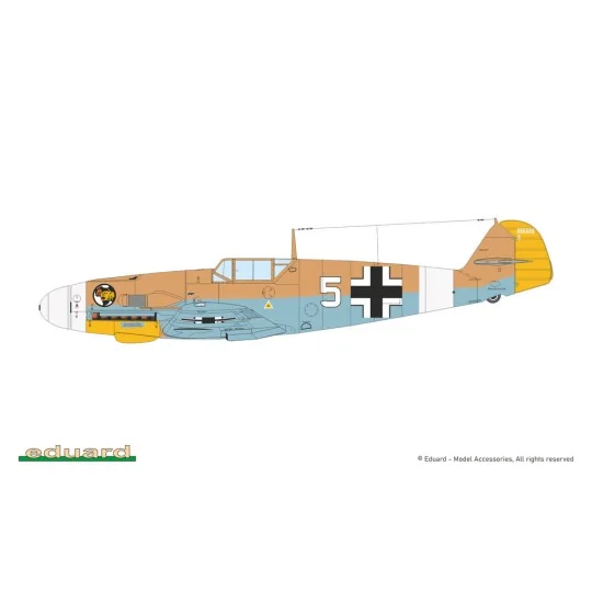 Bf 109F-4, 1/72 - Eduard Plastic Kits 7478