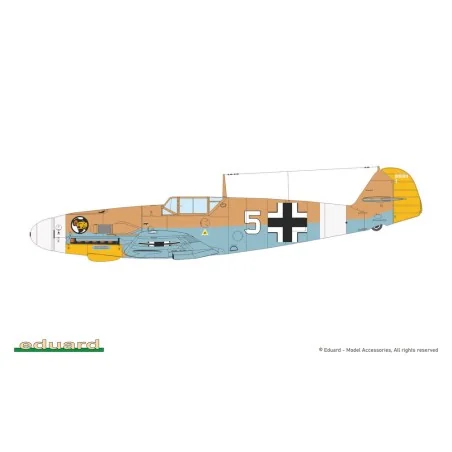 Bf 109F-4, 1/72 - Eduard Plastic Kits 7478