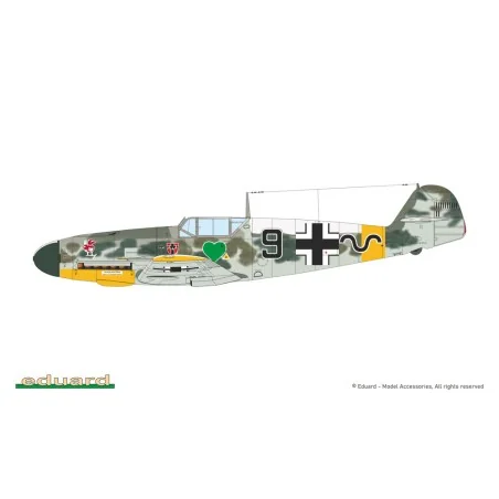 Bf 109F-4, 1/72 - Eduard Plastic Kits 7478
