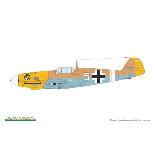 Bf 109F-4, 1/72 - Eduard Plastic Kits 7478