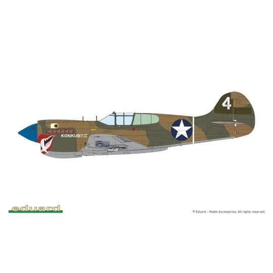 P-40K short tail, 1/48 - Eduard Plastic Kits 82243