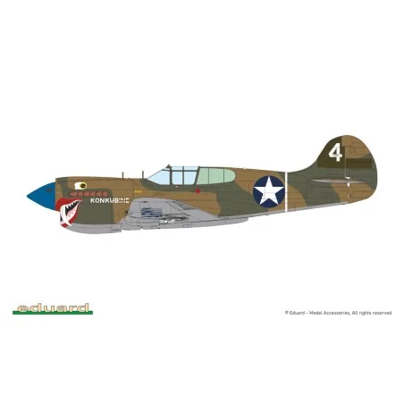 P-40K short tail, 1/48 - Eduard Plastic Kits 82243