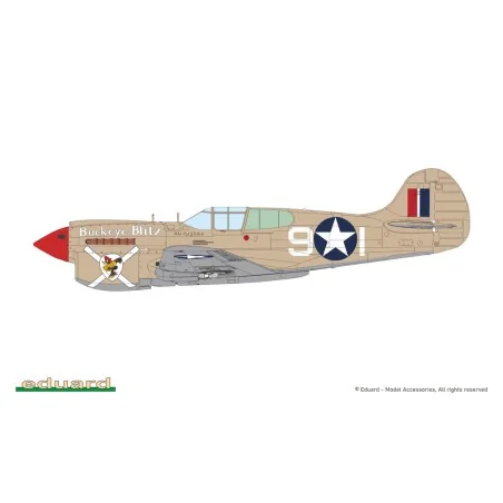 P-40K short tail, 1/48 - Eduard Plastic Kits 82243