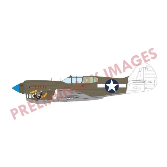 P-40K short tail, 1/48 - Eduard Plastic Kits 82243