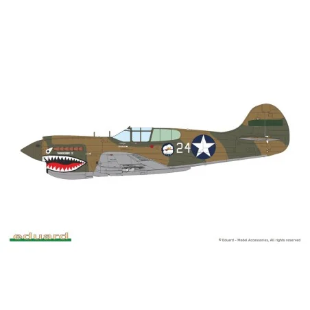 P-40K short tail, 1/48 - Eduard Plastic Kits 82243