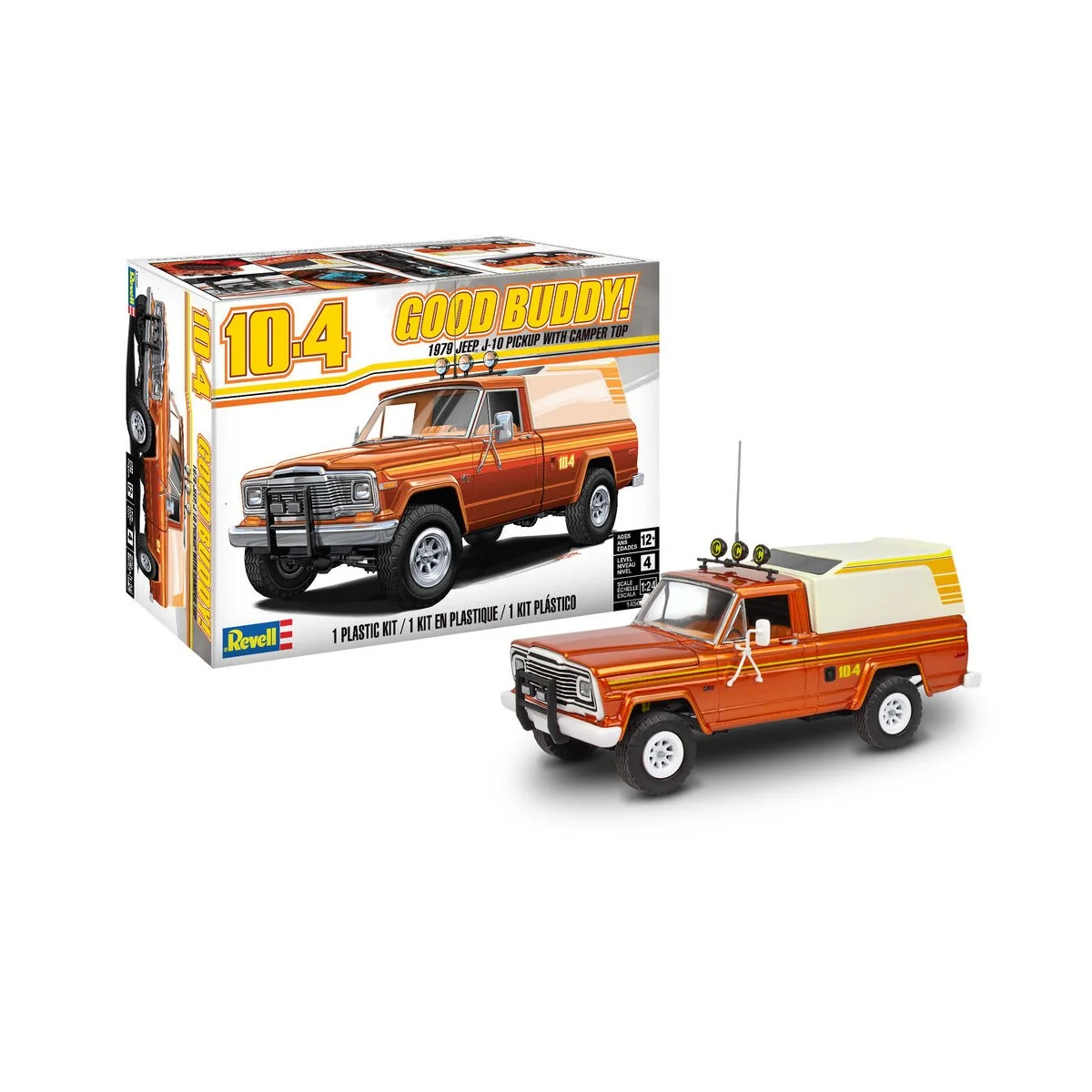 Jeep J-10 pickup with camper, 1/24 - Revell 14568