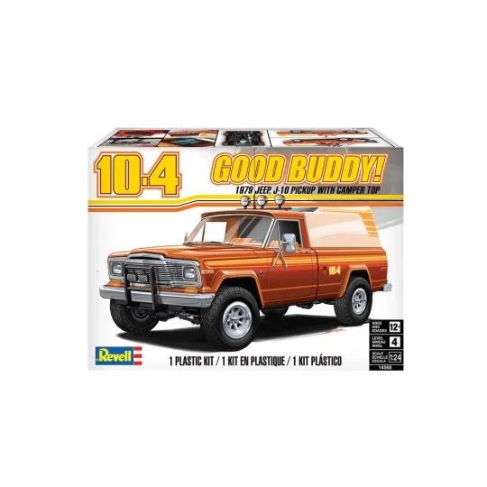 Jeep J-10 pickup with camper - Revell 14568