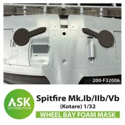 Spitfire Mk.Ib/IIb/Vb Wheel bays - FOAM flexibel express fit mask f...