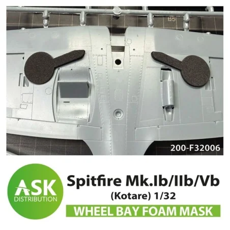 Spitfire Mk.Ib/IIb/Vb Wheel bays - FOAM flexibel express fit mask f...