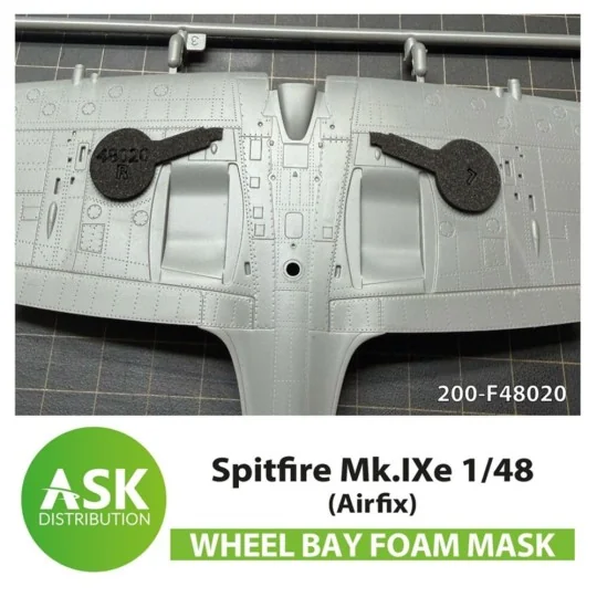 Spitfire Mk.IXe FOAM flexibel wheel bay mask for Airfix, 1/48 - Art... Spitfire Mk.IXe FOAM flexibel wheel bay mask for Airfix, 1/48 - Art...