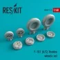 F-101 (A, C) Voodoo wheels set, 1/48 - ResKit Models RS48-0112 F-101 (A, C) Voodoo wheels set, 1/48 - ResKit Models RS48-0112