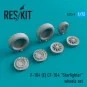 F-104E/CF-104 Starfighter wheels set, 1/72 - ResKit Models RS72-0009 F-104E/CF-104 Starfighter wheels set, 1/72 - ResKit Models RS72-0009