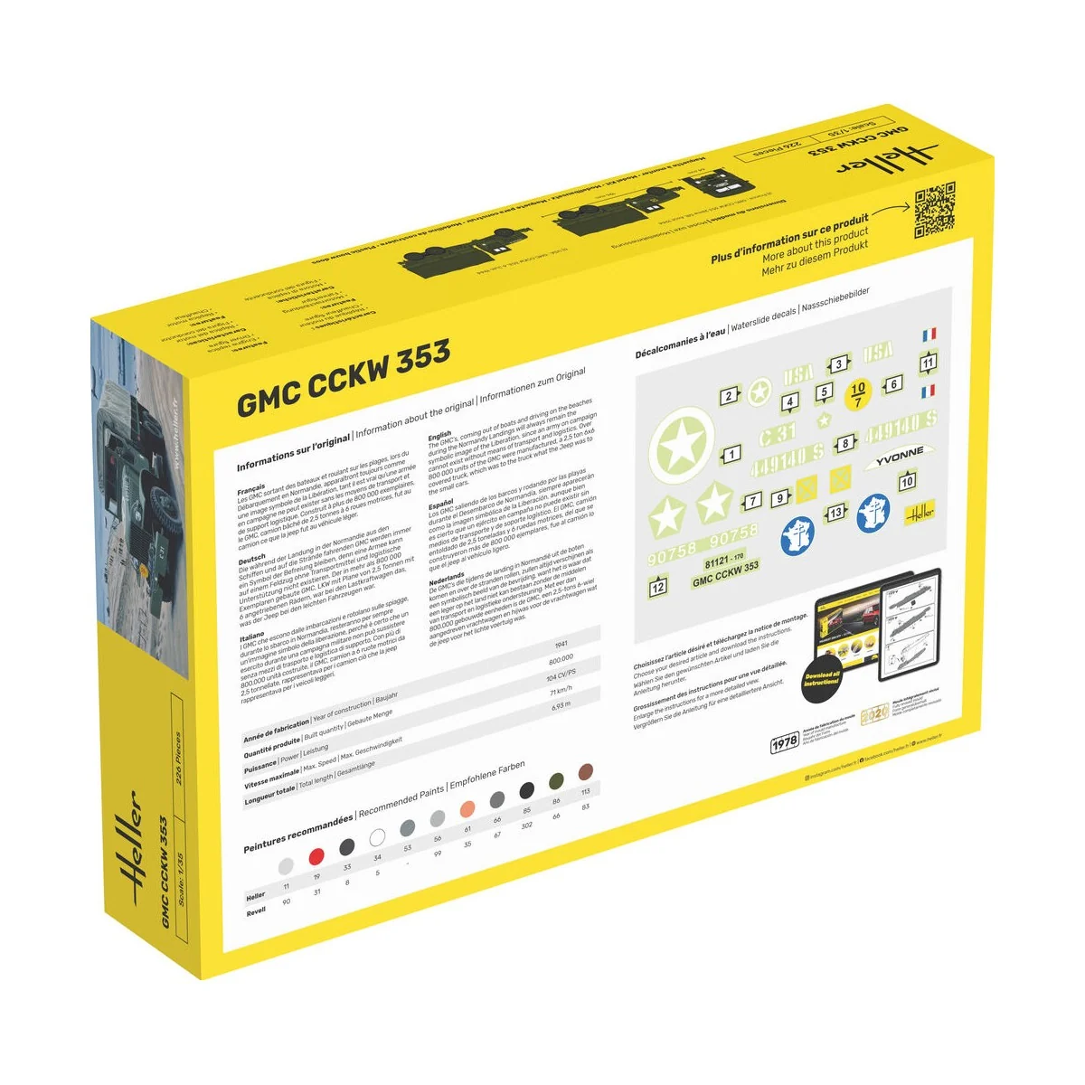 STARTER KIT GMC CCKW 353, 1/35 - Heller 57121