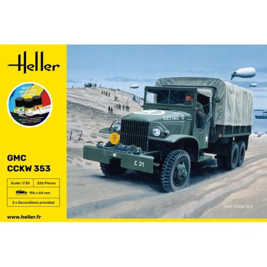 STARTER KIT GMC CCKW 353, 1/35 - Heller 57121
