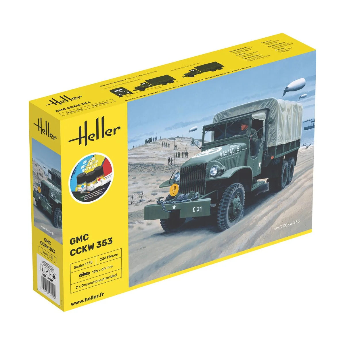 STARTER KIT GMC CCKW 353, 1/35 - Heller 57121
