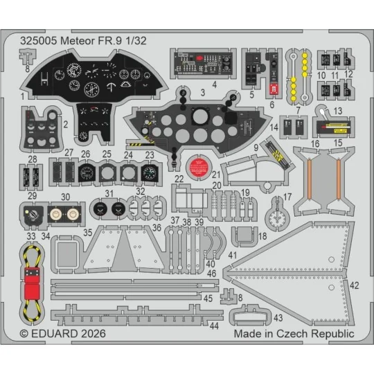 Meteor FR.9 for Revell, 1/32 - Eduard Accessories 325005 Meteor FR.9 for Revell, 1/32 - Eduard Accessories 325005