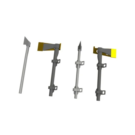 WWII German axe PRINT, 1/48 - Eduard Accessories 635046 WWII German axe PRINT, 1/48 - Eduard Accessories 635046