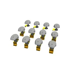 WWII German NOTEK head lights PRINT, 1/48 - Eduard Accessories 635048