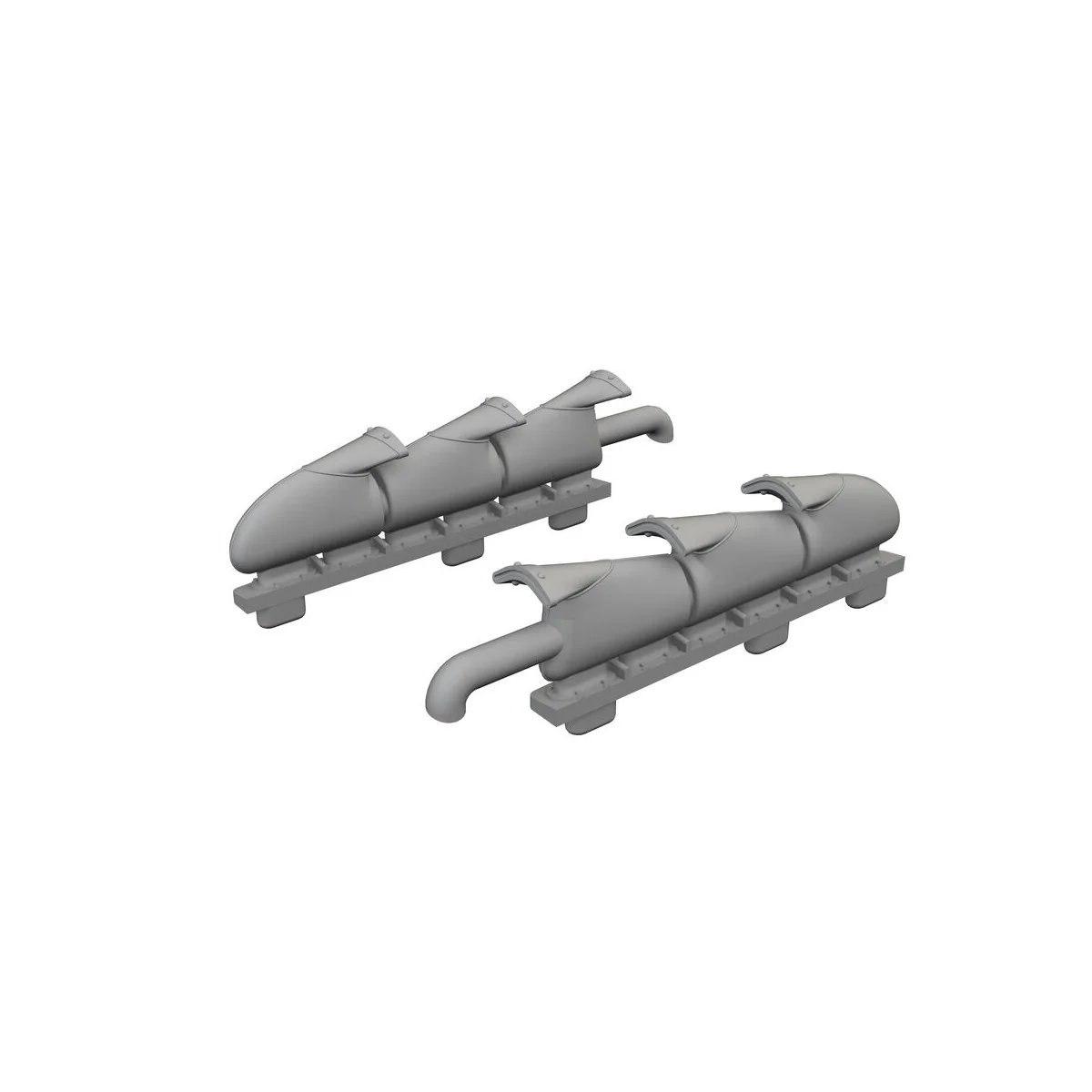 Spitfire Mk.Vb w/ fishtail exhausts for Eduard, 1/72 - Eduard Acces... Spitfire Mk.Vb w/ fishtail exhausts for Eduard, 1/72 - Eduard Acces...