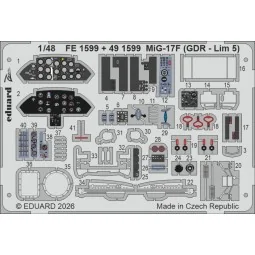 MiG-17F (GDR - Lim 5) for Kinetic, 1/48 - Eduard Accessories FE1599