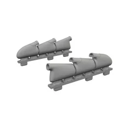 Spitfire Mk.Vb w/ rounded exhausts for Eduard, 1/72 - Eduard Access...