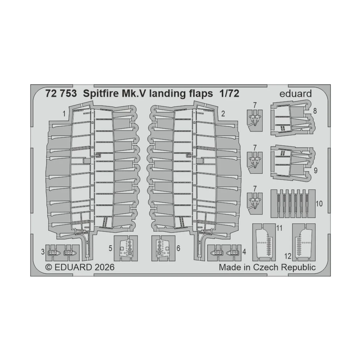 Spitfire Mk.Vb w/ rounded exhausts for Eduard, 1/72 - Eduard Access... Spitfire Mk.Vb w/ rounded exhausts for Eduard, 1/72 - Eduard Access...