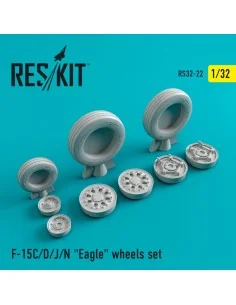 F-15 (C, D, J, N) Eagle (weighted) wheels set, 1/32 - ResKit Models... 2