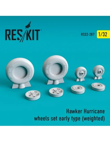 Hawker Hurricane wheels set (early type) (weighted), 1/32 - ResKit ...