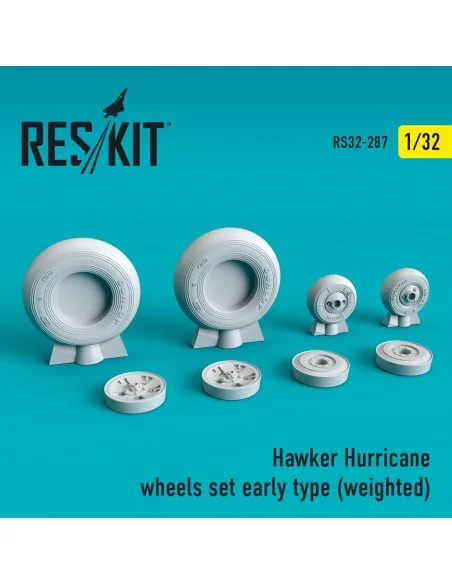 Hawker Hurricane wheels set (early type) (weighted), 1/32 - ResKit ...
