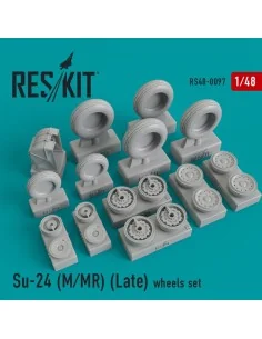 Su-24 (M, MR) late version wheels set, 1/48 - ResKit Models RS48-0097 2
