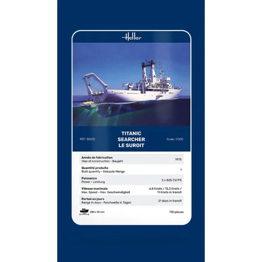 Titanic Searcher "Le Suroit", 1/200 - Heller 80615