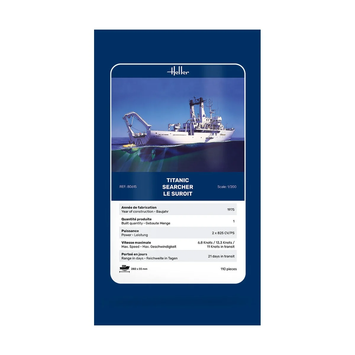 Titanic Searcher "Le Suroit", 1/200 - Heller 80615