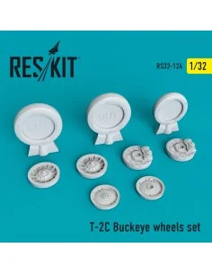 T-2C Buckeye wheels set, 1/32 - ResKit Models RS32-0124 2