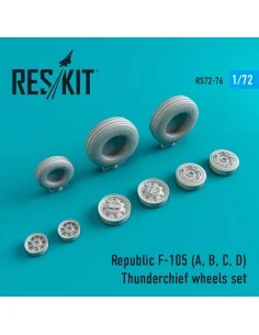 F-105 (A, B, C, D) Thunderchief wheels set, 1/72 - ResKit Models RS... 2