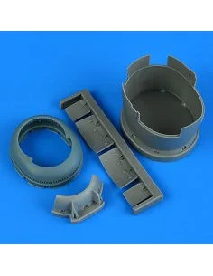F6F-3 Hellcat cowling early - closed flaps for Hobby Boss, 1/48 - Q...