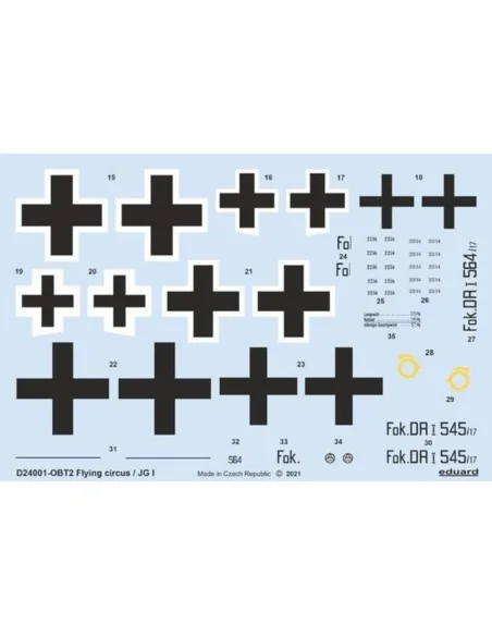 Flying circus / JG I for MENG, 1/24 - Eduard Accessories D24001