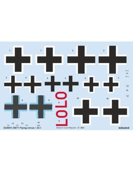 Flying circus / JG I for MENG, 1/24 - Eduard Accessories D24001