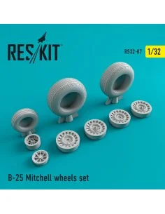 B-25 Mitchell wheels set, 1/32 - ResKit Models RS32-0087 2