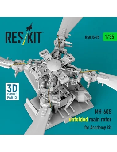 MH-60S unfolded main rotor (3D Printed) for Academy, 1/35 - ResKit ...