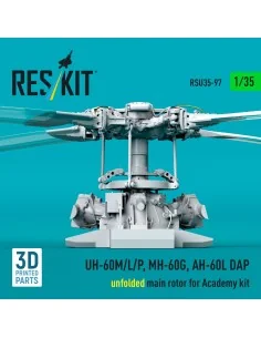 UH-60M/L/P, MH-60G, AH-60L DAP unfolded main rotor (3D Printed) for...