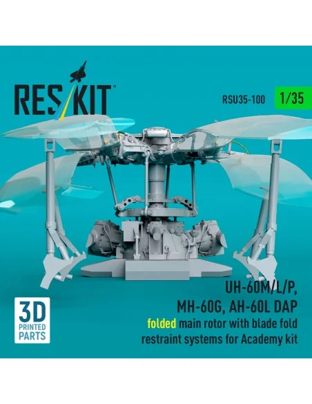 UH-60M/L/P, MH-60G, AH-60L DAP folded main rotor with blade fold re...