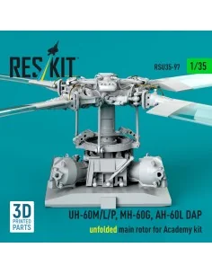 UH-60M/L/P, MH-60G, AH-60L DAP unfolded main rotor (3D Printed) for... 2
