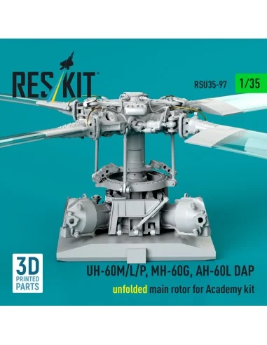 UH-60M/L/P, MH-60G, AH-60L DAP unfolded main rotor (3D Printed) for...