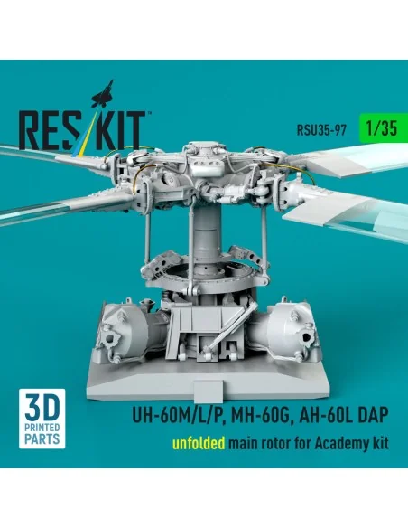UH-60M/L/P, MH-60G, AH-60L DAP unfolded main rotor (3D Printed) for...