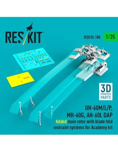 UH-60M/L/P, MH-60G, AH-60L DAP folded main rotor with blade fold re...