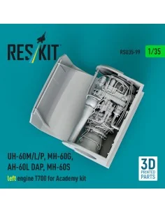 UH-60M/L/P, MH-60G, AH-60L DAP, MH-60S left engine T700 (3D Printed... 2