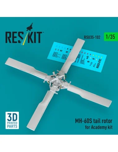 MH-60S tail rotor (3D Printed) for Academy, 1/35 - ResKit Models RS...