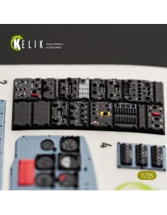 UH-1B HUEY - interior 3D decals for Trumpeter, 1/35 - Kelik K35048