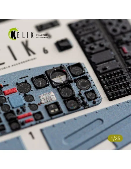 UH-1B HUEY - interior 3D decals for Trumpeter, 1/35 - Kelik K35048