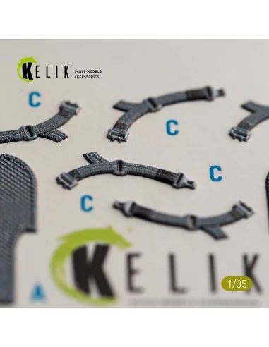 UH-1B HUEY CARGO BAY - interior 3D decals for Trumpeter, 1/35 - Kel...